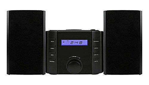 Curtis Sylvania SRCD804BT CD Micro Speaker System with Radio and Bluetooth - Black