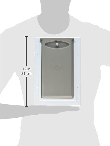 PetSafe Freedom Aluminum Pet Door for Dogs and Cats, White, Tinted Vinyl Flap