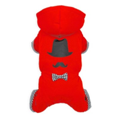 Puppy Angel PA-OR028 SUEM Padded Overall (Red, Small)