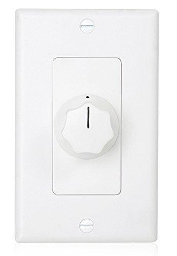 Atlas Sound AT100D Deluxe Decora Plate Mounted 100 Watt Attenuator, 3DB Steps Transformer Speaker Volume Control