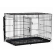 Black Crates 2 door with Divider Panel 48x30x33