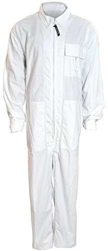 Naturmania A458 Coverall 1 morceau de chasse de chasse (blanc, moyen)