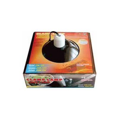 Repti-Fit Black Dome Clamp Lamp (10 in)