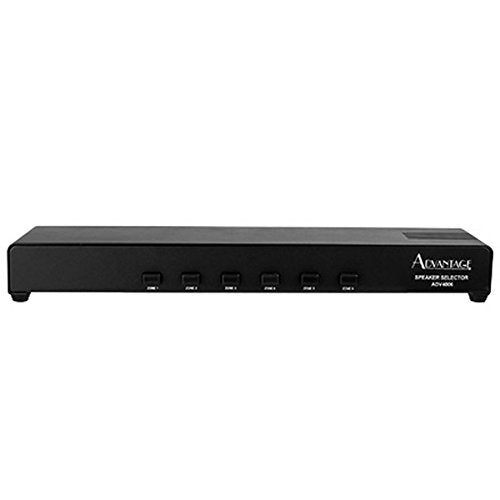 Advantage ADV4006 6 Pair Speaker Selector Audio Home Surround Sound Control - Black