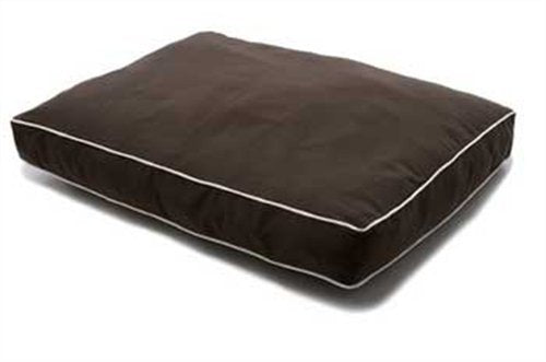 Chien devenu intelligent lit rectangulaire de lit de compagnie marron 26 x 34
