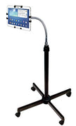 CTA Digital Pad-UAFS HEAUT-Ajustement du support de col de cygne avec roulettes pour iPad et autres tablettes 9.7-10.1 pouces
