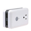 Simple Home XWS7-1002-WHT Smart Wi-Fi Plug with 2-USB Ports & Energy Monitor - White