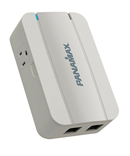 Panamax MD2-TL 2-Outlet Direct Plug-In Surge Protector with Telephone and LAN Line Protection - White