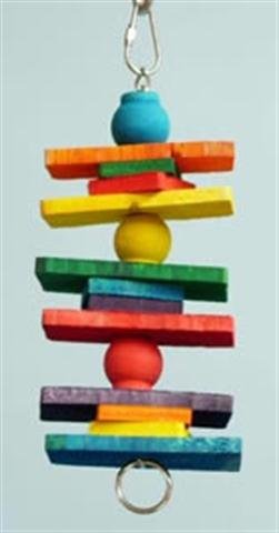 ZOO MAX DUS605 PISTACHIO SMALT / MIDE WOOD BIRD TOY 11 en x 4