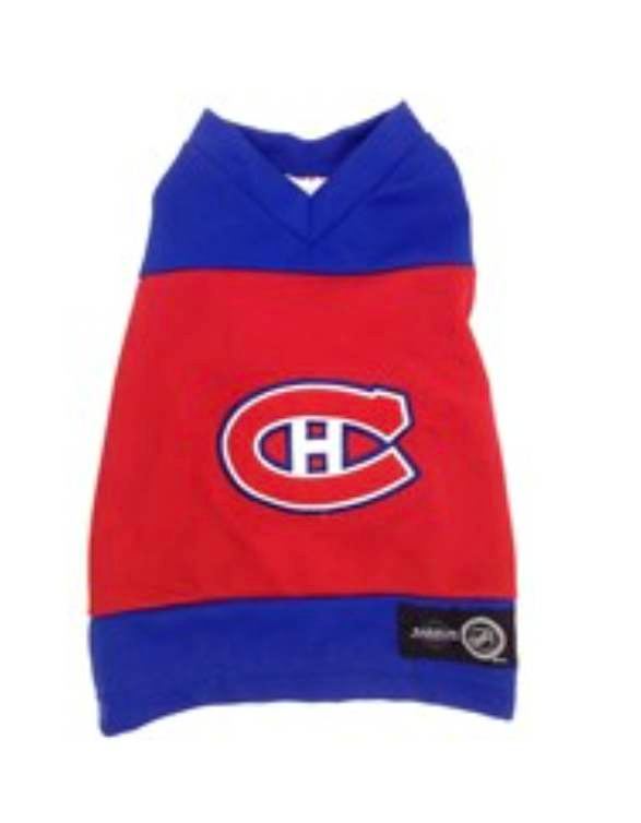 KA00061 T-Shirt pour Chien aux Couleurs des Canadiens - NHL Pet