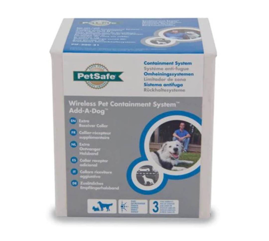 PWF19-10762 Wireless Pet Containment System Add-a-dog Extra Receiver Collar Petsafe
