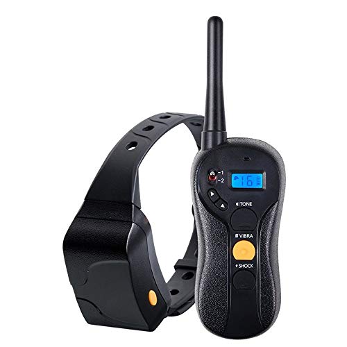 Dog Training Collar -Rechargeable & Waterproof 660yd Remote Control Collar - Blind Operation Remote with Tone / Vibration / Shock Electric Collar-Fit For (10Lbs - 100Lbs) (610)