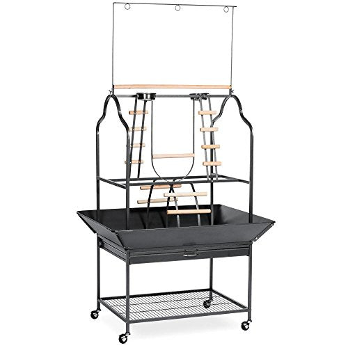 Prevue Pet 51476 Parrot Playstand Black