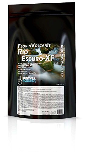 Brightwell Aquatics Florinvolcanit Rio Escuro Black Volcanic substrat (XF (25lb))