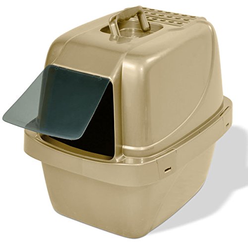 Van Ness CP66 Enclosed Sifting Litter Pan For Cat (Ivory, 19x15x10")