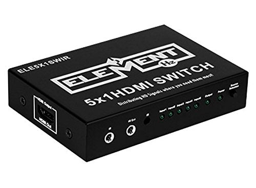 Element ELE5X1SWIR 5in / 1out HDMI Switcher with Remote and IR Capability