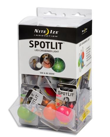 Nite ize Slggb-06-Asst Spotlit Eco Staple Collar Light 48pc / Bin