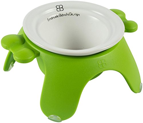 PetEgo Yoga Bowl with Ceramic Tulip Bowl - Green - Large
