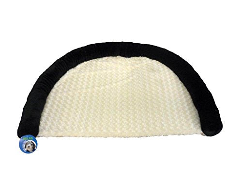 Unleashed 10639 Relax Halfmoon Lounger Bed Black/Cream 35x44