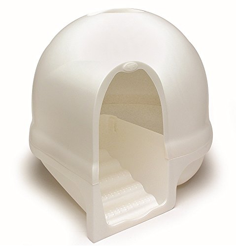 Petmate 50020 Clean Step Litter Box For Cat (Pearl)