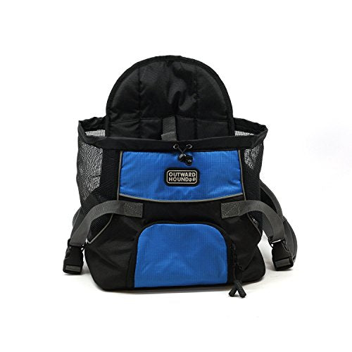 Outward Hound Front Carrier For Dog (Blue, Small)