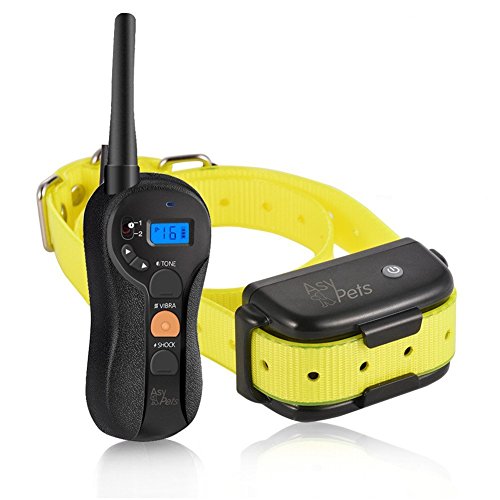 AsyPets Dog Training Collar Waterproof Rechargeable for 15-100lb, 650yd