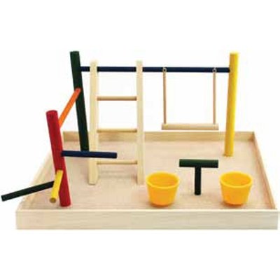 TruPet BB1223 Wooden Playpen with Non Toxic Multi Colour (18
