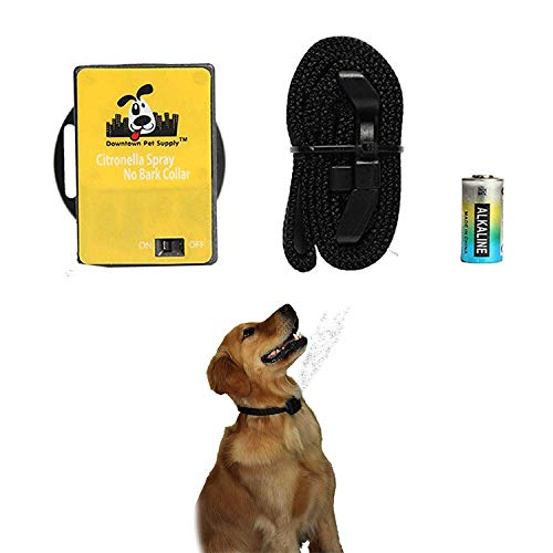 Citronella No Bark Spray douce automatique, sans choqué, Humane No Shock Collar, anti-écorce avec détection avancée de l'écorce (exclut la boîte de pulvérisation de la citronnelle)