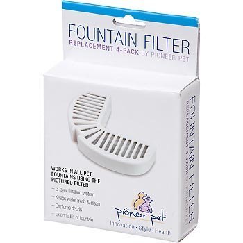 Pioneer Pet 4-Pack Watering Fountain Filter Replacement for Pets by SmartCat [Pet Supplies]