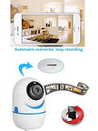 Smartphone mini baby monitor 1080P Wireless Wifi CCTV home security Cloud IP Camera HD - For home security, baby care, seniors and pets (white)