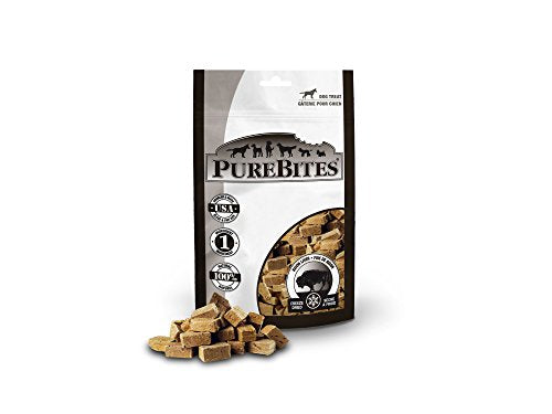 Treats de chiens hépatiques de bison de biais, 2,6 onces