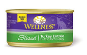 Wellness 2663 Sliced Turkey Entree Canned Cat Food 24/3 Oz