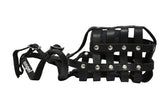 Angel Pet Supplies Leather Basket Muzzle Boston