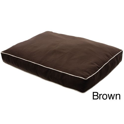 Dog Gone Smart Rectangular Pet Bed Brown 30 x 40