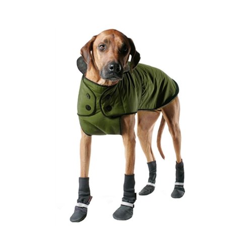 Muttluks Inc ML-293BN-26-G 3-Layer Belted Winter Dog Coat, Size 26, Green