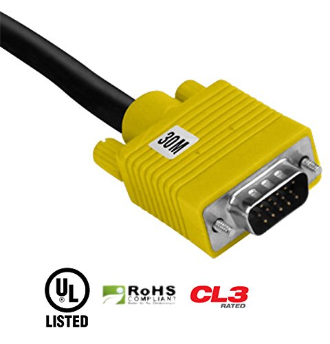 Element ELE3030M 30 Meter VGA Cable Male To Male - Yellow
