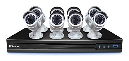 Swann CONV16-C3MP8C 16 Channel HD NVR Security System with 8 x 3MP 1080p HD Network Security Cameras