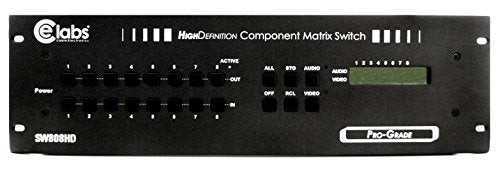 Cable Electronics SW808HD 8 x 8 Component HDTV Matrix Switcher with RCA Component Output