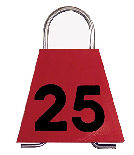 Bock's Identi Company Brisket Boc-Loc Numbered Tags (Red, 76-100)