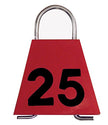 Bock's Identi Company Brisket Boc-Loc Numbered Tags (Red, 76-100)