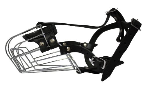 Angel Pet Supplies Miami Wire Cage & Leather Muzzle
