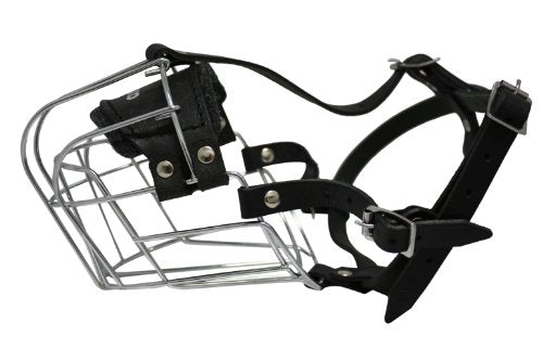 Angel Pet Supplies Miami Wire Cage & Leather Muzzle