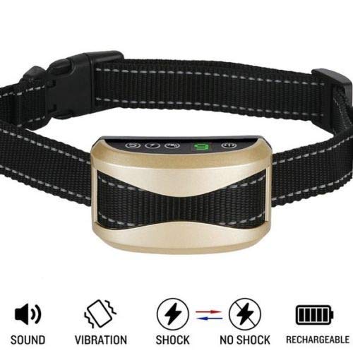 Yao yeow Dog No Bark Collar with Smart Detection Vibration and Harmless Shock- Rechargeable Anti Barking Device for Small Medium and Large Dog