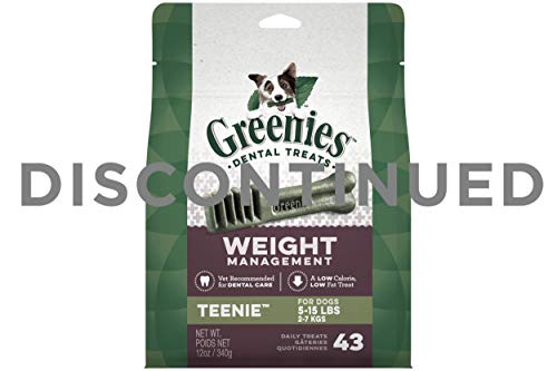 Greenies 10071469 Lite Treat-Pak pour chiens, 12 onces, Teenie