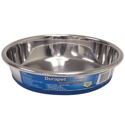 OurPets Durapet Stainless Steel Cat Dish, 0.75 cups
