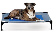 K&H Manufacturing Coolin Gel Pet Cot Cover Gray/Blue Large 30x42x7