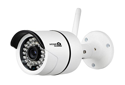 HomeGuard HGWOB751 Wireless 720p Outdoor IP HD Camera avec surveillance en ligne et carte de 8 Go