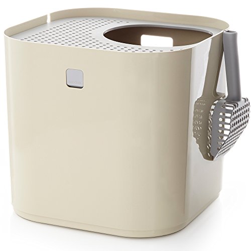 Le kit de litière Modkat comprend une cuillère et une doublure réutilisable (tan) - par modko