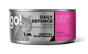 Petcurean Go! 126-2021 Daily Defense Chicken Stew Cat Food 24/5.5OZ