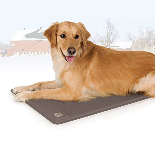 K&H Pet Products 1029 Deluxe Lectro-Kennel Heated Pad Large Gray 22.5" x 28.5" 80W